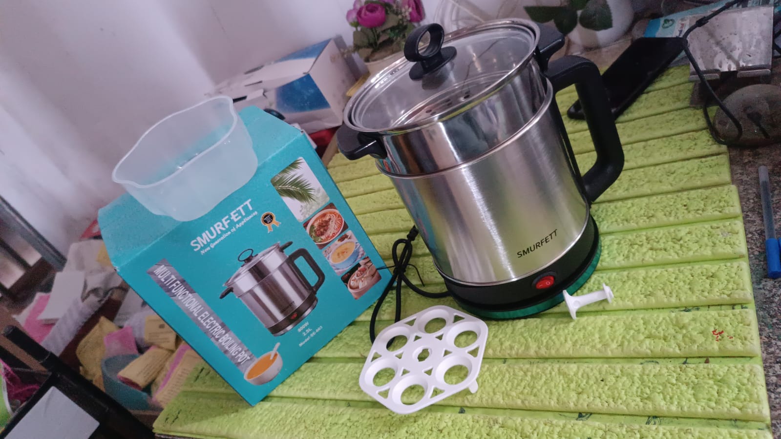 Soup Pot with Lid, Stainless Steel Multi Cooker Kettle (800W / 2.5 Ltr.) Soup Pot with Lid, Stainless Steel Multi Cooker Kettle (800W / 2.5 Ltr.)